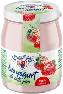JOGURT TRUSKAWKOWY Z MLEKA SIENNEGO BEZGLUTENOWY BIO 150 g (SŁOIK) - STERZING-VIPITENO STERZING-VIPITENO (jogurty)