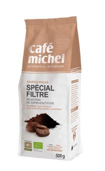 KAWA MIELONA ARABICA 100 % DO PARZENIA W DRIPIE FAIR TRADE BIO 500 g - CAFE MICHEL CAFE MICHEL (kawy)