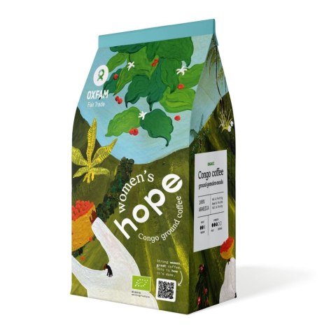 KAWA MIELONA ARABICA 100 % KONGO "ODBUDOWAĆ NADZIEJĘ KOBIET" FAIR TRADE BIO 250 g - OXFAM OXFAM FAIR TRADE (FT) (kawy i inne produkty FT)