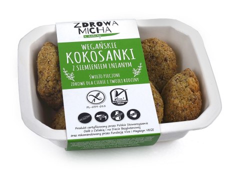 KOKOSANKI Z SIEMIENIEM LNIANYM BEZGLUTENOWE 160 g - ZDROWA MICHA (NA ZAMÓWIENIE) ZDROWA MICHA (pieczywo, ciasta, garmażerka)