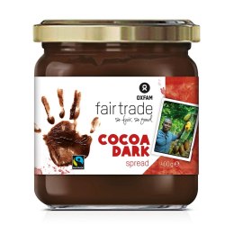 KREM KAKAOWY CIEMNY FAIR TRADE BEZGLUTENOWY 400 g - OXFAM OXFAM FAIR TRADE (FT) (kawy i inne produkty FT)