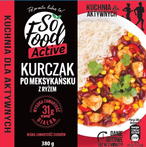 KURCZAK PO AZJATYCKU Z MAKARONEM 380 g - SO FOOD (ACTIVE) SO FOOD (dania gotowe)