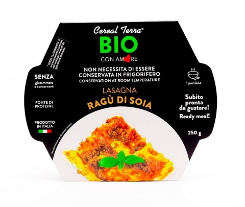 LASAGNE Z SOSEM SOJOWYM RAGU BIO 250 g - CEREAL TERRA CEREAL TERRA (dania gotowe)