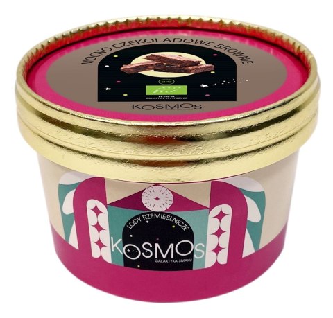 LODY RZEMIEŚLNICZE MOCNO CZEKOLADOWE BROWNIE BIO 185 ml - KOSMOS KOSMOS (MROŻONKI - lody)