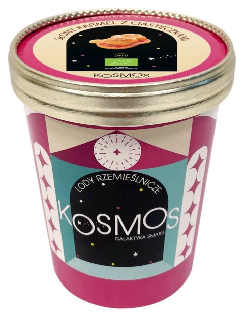 LODY RZEMIEŚLNICZE SŁONY KARMEL Z CIASTECZKAMI BIO 475 ml - KOSMOS KOSMOS (MROŻONKI - lody)