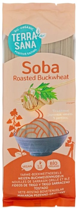 MAKARON (PSZENNO - GRYCZANY) SOBA BIO 250 g - TERRASANA TERRASANA (kremy, makarony, sosy sojowe, inne)