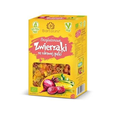 MAKARON (KUKURYDZIANY Z SUSZONYMI WARZYWAMI) DLA DZIECI ZWIERZAKI BEZGLUTENOWY BIO 250 g - BARTOLINI BARTOLINI (makarony)