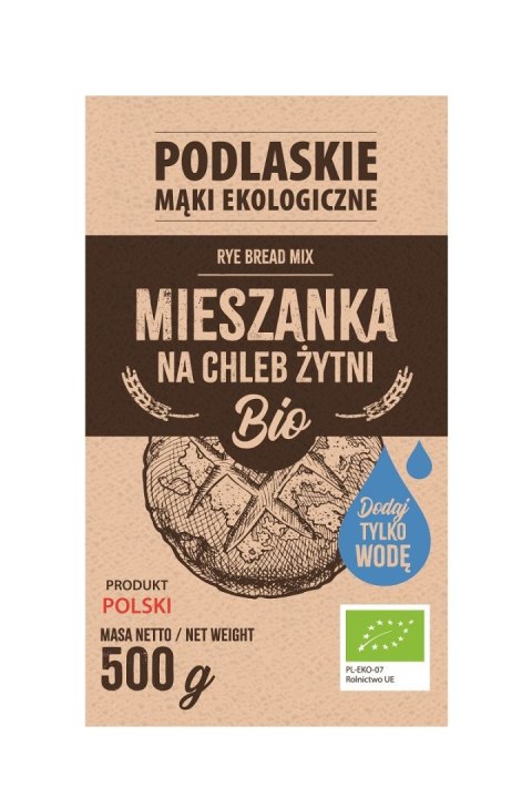 MIESZANKA NA CHLEB ŻYTNI BIO 500 g - BIO LIFE (PODLASKIE MĄKI) BIO LIFE (mieszanki do pieczenia chleba, mąki)