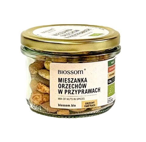 MIESZANKA ORZECHÓW W PRZYPRAWACH BEZGLUTENOWA BIO 120 g - BIOSSOM BIOSSOM (przekąski)