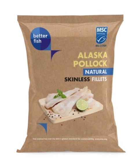 MINTAJ MSC FILET BEZ SKÓRY MROŻONY 450 g - BETTER FISH BETTER FISH (ryby i owoce morza, w tym MROŻONKI)