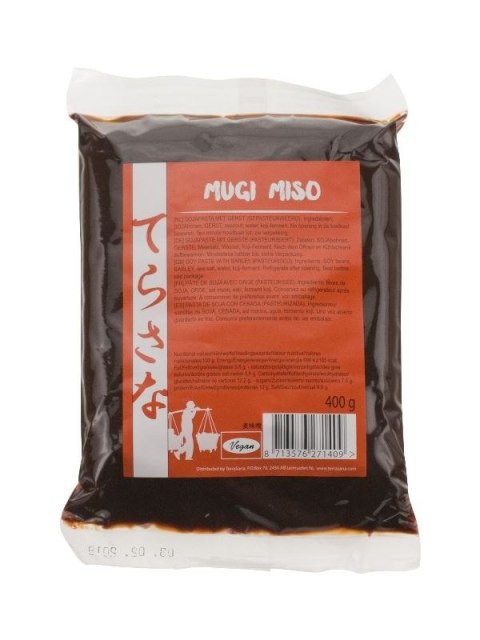 MISO MUGI (PASTA Z SOI I JĘCZMIENIA) 400 g - TERRASANA TERRASANA (kremy, makarony, sosy sojowe, inne)