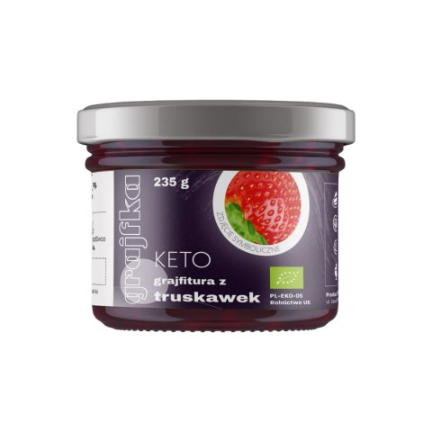 MUS Z TRUSKAWEK BEZ DODATKU CUKRU KETO BIO 235 g - GRAJFKA GRAJFKA (syropy)