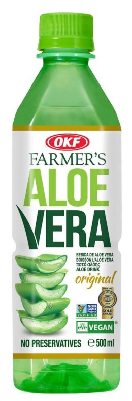 NAPÓJ ALOESOWY Z MIĄŻSZEM 500 ml - OKF (FARMERS) OKF (napoje aloesowe)