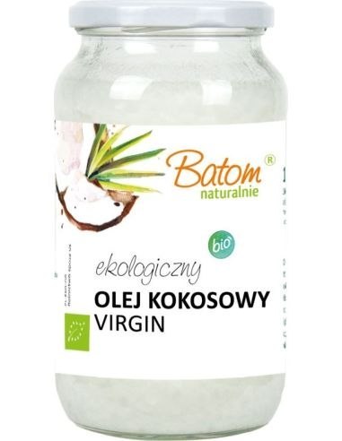 OLEJ KOKOSOWY VIRGIN BIO 1 L - BATOM BATOM (oleje, soki, sole kąpielowe)