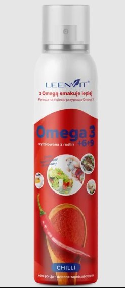 OMEGA 3-6-9 O SMAKU CHILI W SPRAYU 150 ml - LEENVIT LEENVIT (omega 3,6,9)