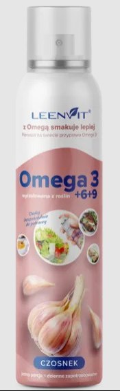OMEGA 3-6-9 O SMAKU CZOSNKOWYM W SPRAYU 150 ml - LEENVIT LEENVIT (omega 3,6,9)