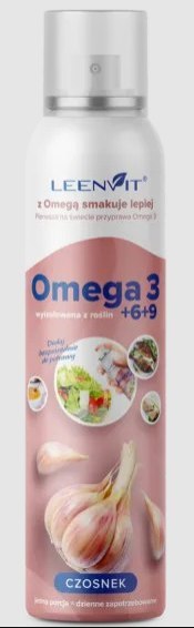 OMEGA 3-6-9 O SMAKU CZOSNKOWYM W SPRAYU 150 ml - LEENVIT