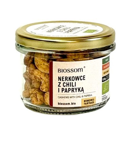 ORZECHY NERKOWCA Z CHILI I PAPRYKĄ BEZGLUTENOWE BIO 120 g - BIOSSOM BIOSSOM (przekąski)