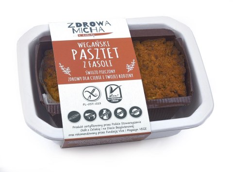 PASZTET WEGAŃSKI Z FASOLI BEZGLUTENOWY 200 g - ZDROWA MICHA (NA ZAMÓWIENIE) ZDROWA MICHA (pieczywo, ciasta, garmażerka)