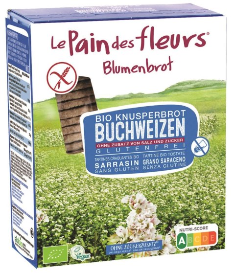 PIECZYWO CHRUPKIE GRYCZANE BEZ DODATKU SOLI I CUKRU BEZGLUTENOWE BIO 150 g - LE PAIN DES FLEURS LE PAIN DES FLEURS (pieczywo chrupkie)