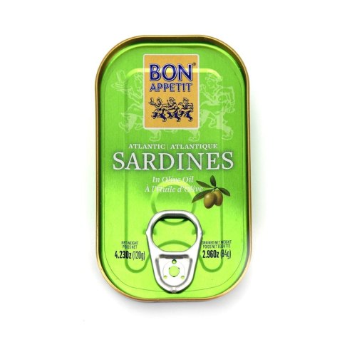 SARDYNKI PORTUGALSKIE W OLIWIE Z OLIWEK 120 g (84 g) - BON APPETIT BON APPETIT (sardynki)