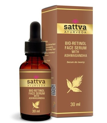 SERUM DO TWARZY Z ASHWAGANDHĄ I BIO-RETINOLEM 30 ml - SATTVA (AYURVEDA) SATTVA (kadzidła, kosmetyki)