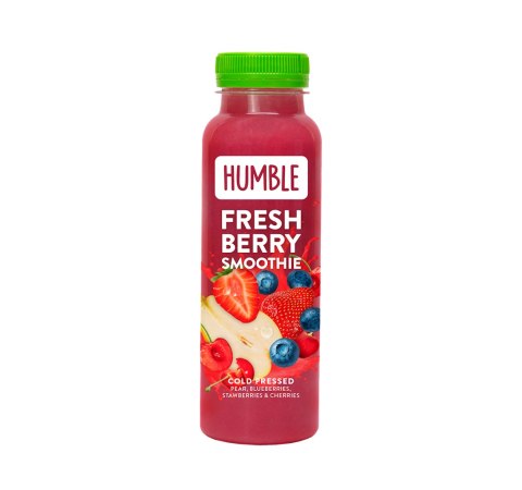 SMOOTHIE GRUSZKA - TRUSKAWKA - MANDARYNKA - WIŚNIA TŁOCZONE NA ZIMNO 250 ml - HUMBLE HUMBLE (smoothie)