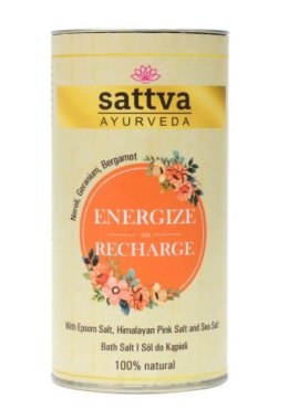 SÓL DO KĄPIELI ENERGIZE AND RECHARGE 300 g - SATTVA (AYURVEDA) SATTVA (kadzidła, kosmetyki)