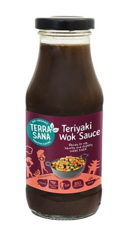 SOS SOJOWY SŁODKI TERIYAKI WOK BEZGLUTENOWY BIO 240 ml - TERRASANA TERRASANA (kremy, makarony, sosy sojowe, inne)