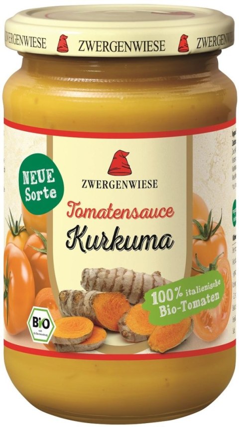 SOS Z ŻÓŁTYCH POMIDORÓW Z KURKUMĄ BEZGLUTENOWY BIO 340 ml - ZWERGENWIESE ZWERGENWIESE (pasty, musy, sosy)