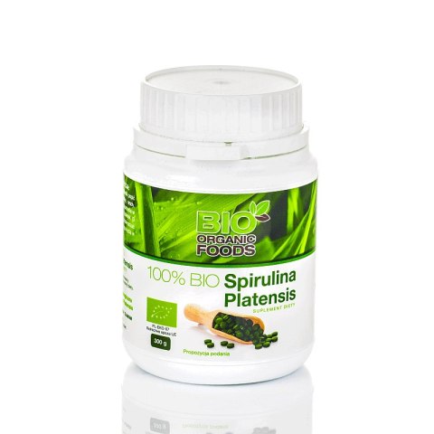 SPIRULINA PLATENSIS BIO (250 mg) 1200 TABLETEK - BIO ORGANIC FOODS BIO ORGANIC FOODS (suplementy diety)