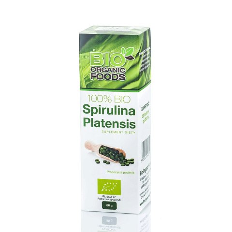 SPIRULINA PLATENSIS BIO (250 mg) 320 TABLETEK - BIO ORGANIC FOODS BIO ORGANIC FOODS (suplementy diety)