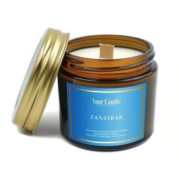 ŚWIECA SOJOWA ZAPACHOWA Z DREWNIANYM KNOTEM ZANZIBAR 120 ml - YOUR CANDLE YOUR CANDLE (świece, olejki eteryczne)