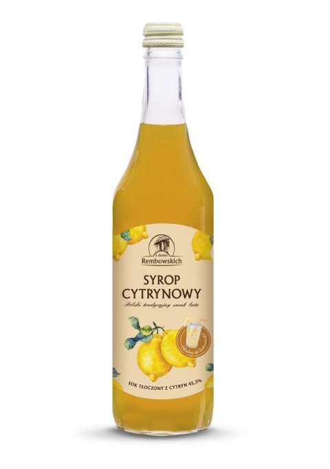 SYROP CYTRYNOWY 500 ml - REMBOWSCY REMBOWSCY (soki, lemoniady)