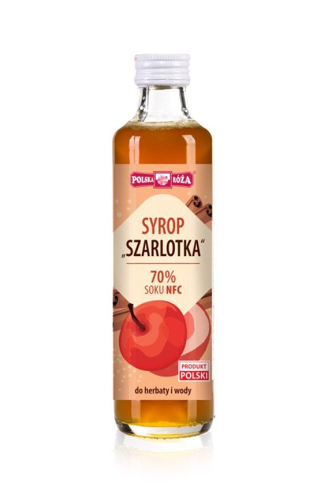 SYROP JABŁKOWY Z CYNAMONEM SZARLOTKA 250 ml - POLSKA RÓŻA POLSKA RÓŻA (soki owocowe, syropy, shoty)