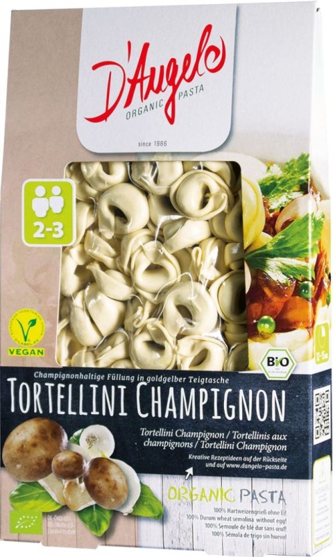 TORTELLINI Z PIECZARKAMI BIO 250 g - D`ANGELO D'ANGELO (tortellini, makarony)