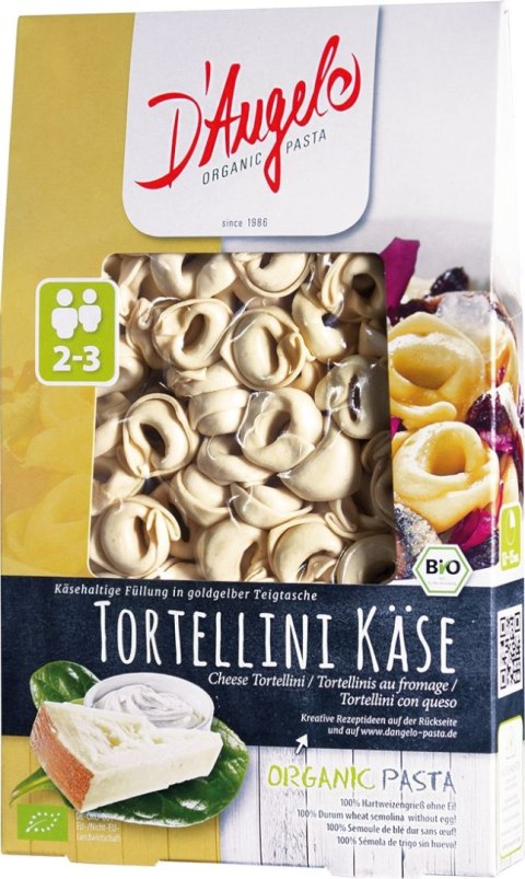 TORTELLINI Z SEREM BIO 250 g - D`ANGELO D'ANGELO (tortellini, makarony)