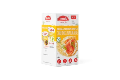 WAFLE KUKURYDZIANE NATURALNE BEZGLUTENOWE 60 g - INCOLA INCOLA (bezglutenowe pieczywo i wafle)