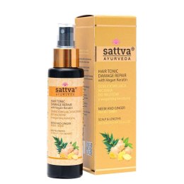 WCIERKA DO SKÓRY GŁOWY ODBUDOWUJĄCA NEEM & IMBIR 100 ml - SATTVA (AYURVEDA) SATTVA (kadzidła, kosmetyki)