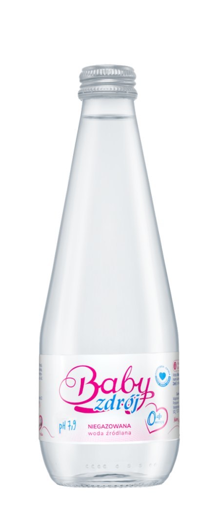 WODA ŹRÓDLANA NIEGAZOWANA 330 ml (SZKŁO) - AQUA EAST (BABY ZDRÓJ) AQUA EAST (wody)