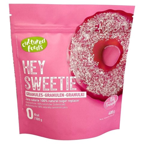 ZAMIENNIK CUKRU W GRANULKACH "HEY SWEETIE" BEZGLUTENOWY 400 g - CULTURED FOODS CULTURED FOODS (zamienniki wegańskie)