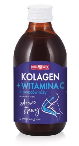 ZDROWE STAWY - KOLAGEN + WITAMINA C Z OWOCÓW RÓŻY 250 ml - POLSKA RÓŻA POLSKA RÓŻA (soki owocowe, syropy, shoty)