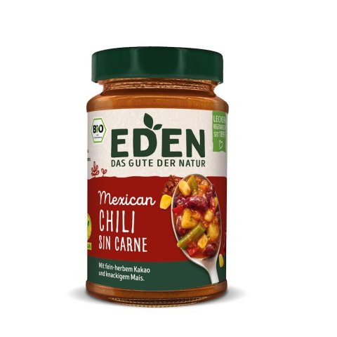 CHILI SIN CARNE W STYLU MEKSYKAŃSKIM BIO 400 g - EDEN EDEN (sosy, dania wegańskie)