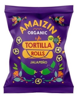 CHIPSY TORTILLA KUKURYDZIANE O SMAKU JALAPENO BEZGLUTENOWE BIO 100 g - AMAIZIN AMAIZIN (napoje kokosowe, tortilla, chipsy, inne)