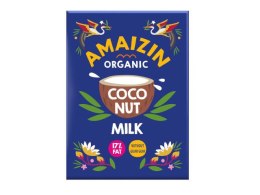 COCONUT MILK - NAPÓJ KOKOSOWY BEZ GUMY GUAR (17 % TŁUSZCZU) BIO 500 ml - AMAIZIN AMAIZIN (napoje kokosowe, tortilla, chipsy, inne)