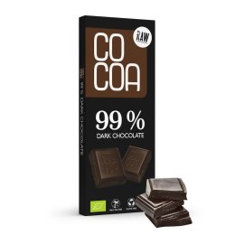 CZEKOLADA GORZKA 99 % BIO 40 g - COCOA COCOA (czekolady i bakalie w surowej czekoladzie)