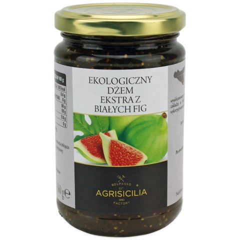 DŻEM EKSTRA Z BIAŁYCH FIG BIO 360 g - AGRISICILIA AGRISICILIA (marmolady, krem pistacjowy)