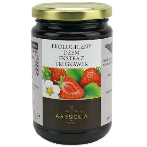 DŻEM EKSTRA Z TRUSKAWEK BIO 360 g - AGRISICILIA AGRISICILIA (marmolady, krem pistacjowy)