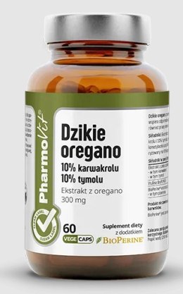 DZIKIE OREGANO EKSTRAKT (300 mg) BEZGLUTENOWY 60 KAPSUŁEK - PHARMOVIT (CLEAN LABEL) PHARMOVIT (suplementy diety)