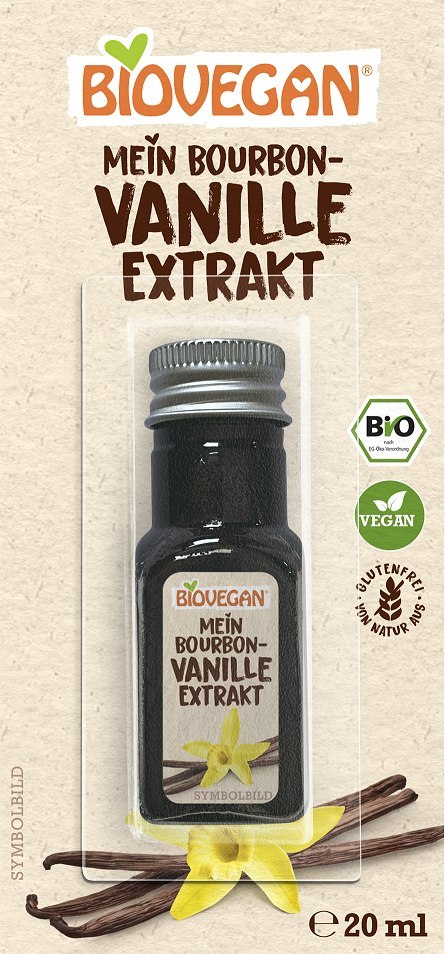 EKSTRAKT Z WANILII BOURBON BEZGLUTENOWY BIO 20 ml - BIOVEGAN BIOVEGAN (dodatki do wypieków, drożdże)